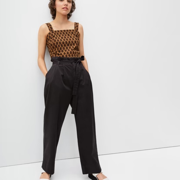 Everlane Pants & Jumpsuits Everlane Black Paper Bag Pants Poshmark